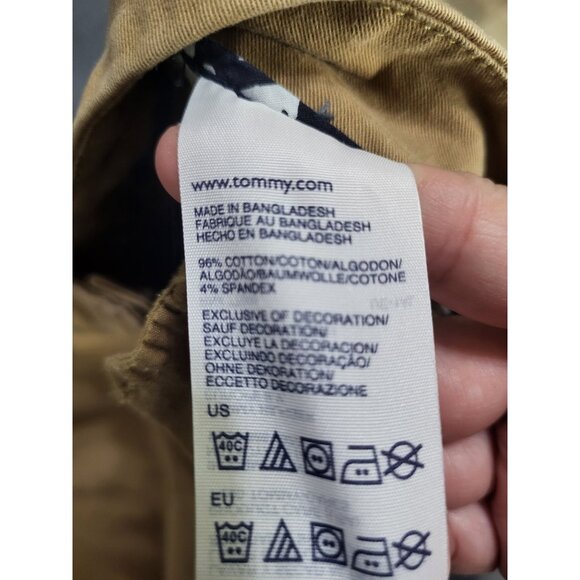 Tommy Hilfiger Womens SZ 8 Cropped Capri Tan Khaki Pants y2K preppy - Picture 8 of 10